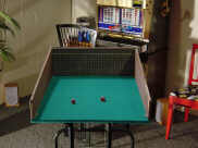 full view of craps practice rig