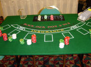 blackjack table